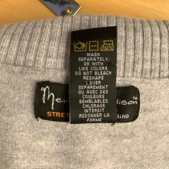 MERCER & MADISON Gray Merino Wool Knit Turtleneck Size M - Picture 10 of 12